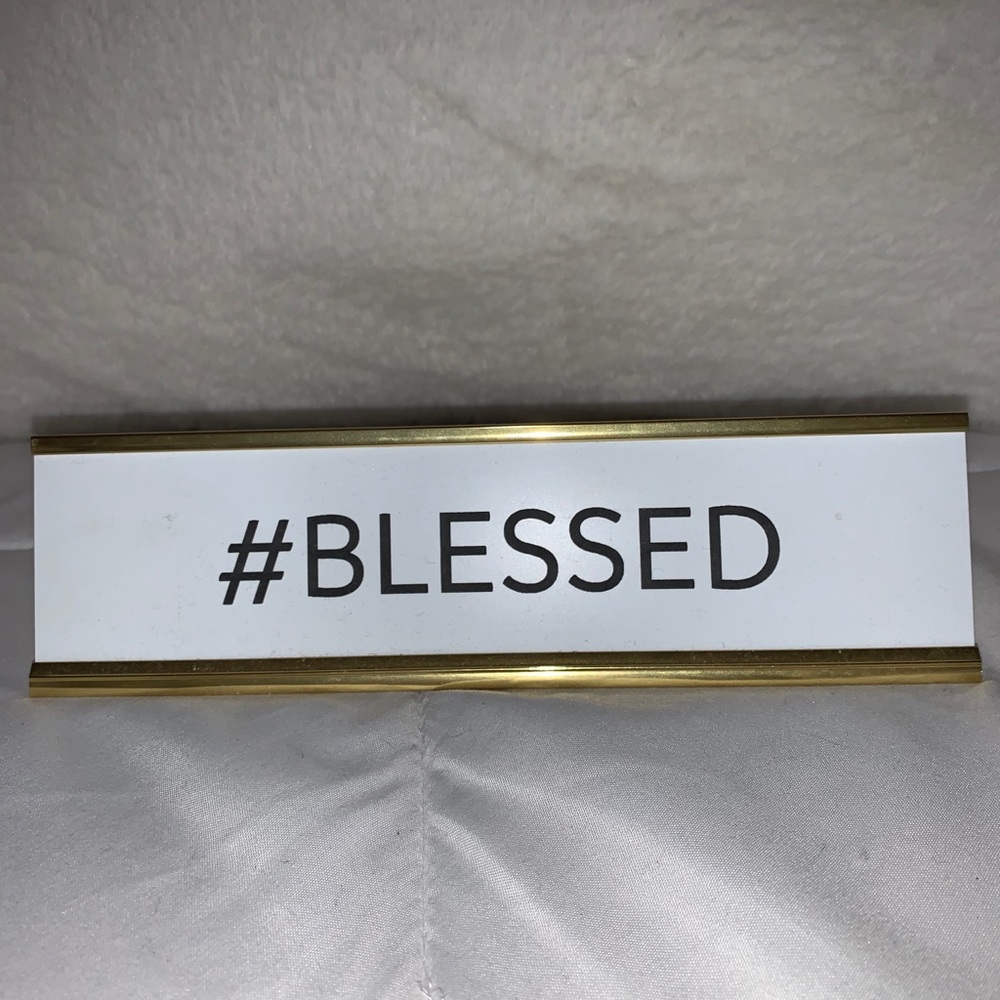 Desk plaque
